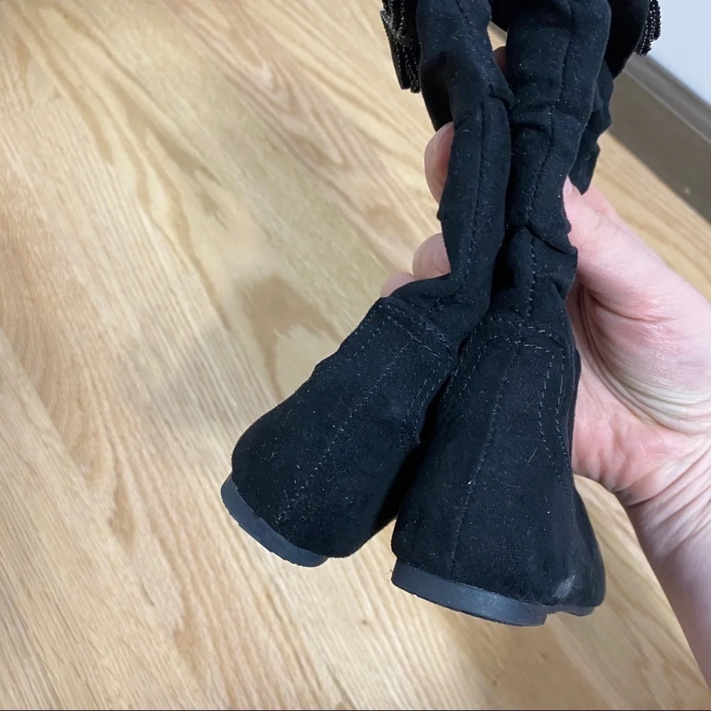 Okie Dokie Kids Tall Black Boots Sz 5 Baby Girl